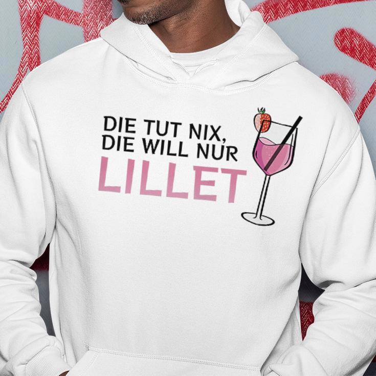 Die Tut Nix Die Will Nur Lillet Fan Summer Cocktail Party Kapuzenpullover Lustige Geschenke