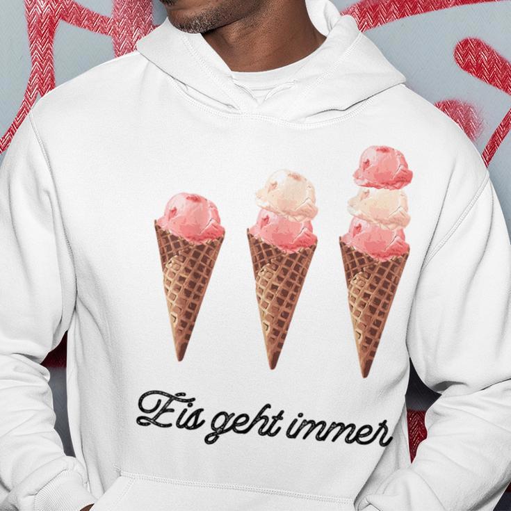 Eis Geht Immer Saying Ice Lover Kapuzenpullover Lustige Geschenke