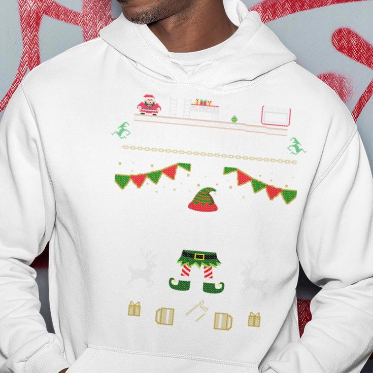 Christmas Elf For Gamers Elf 11 Gaming I Bims 1 Nerd Long-Sleeved Kapuzenpullover Lustige Geschenke