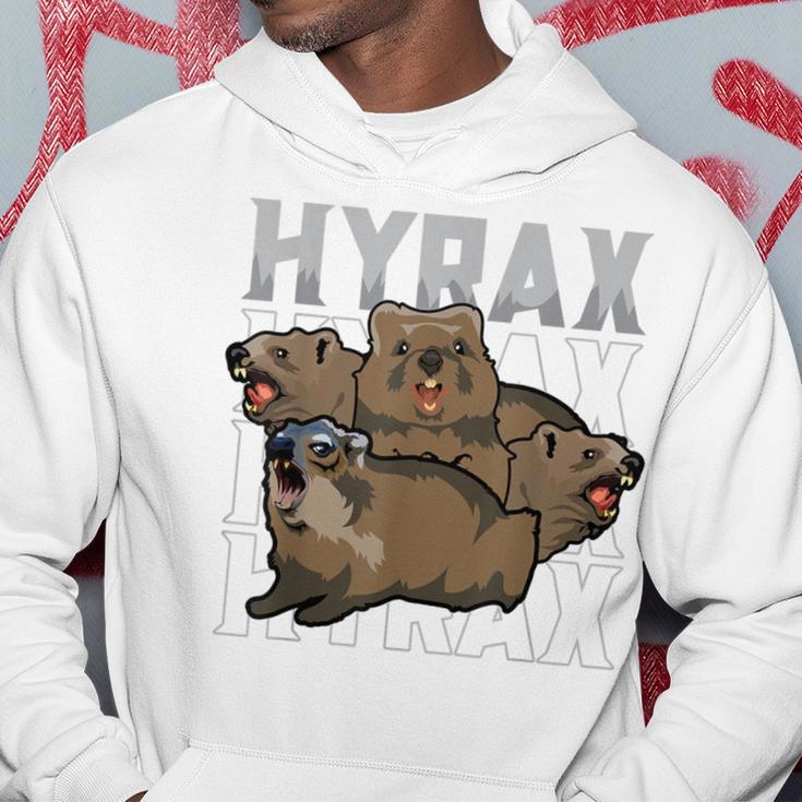 Rock Hyrax Meme Dassie Cute Animal Lover Gray Kapuzenpullover Lustige Geschenke