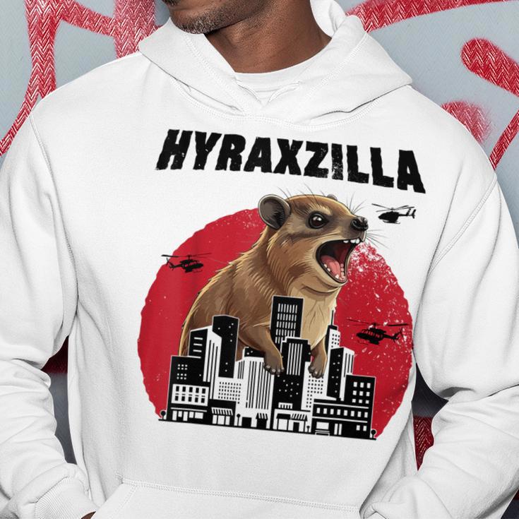 Hyraxzilla Rock Hyrax Lover Awawa Angry Marmot Gray Kapuzenpullover Lustige Geschenke