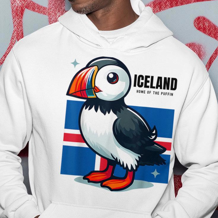 Iceland Iceland Flag Puffin Kapuzenpullover Lustige Geschenke