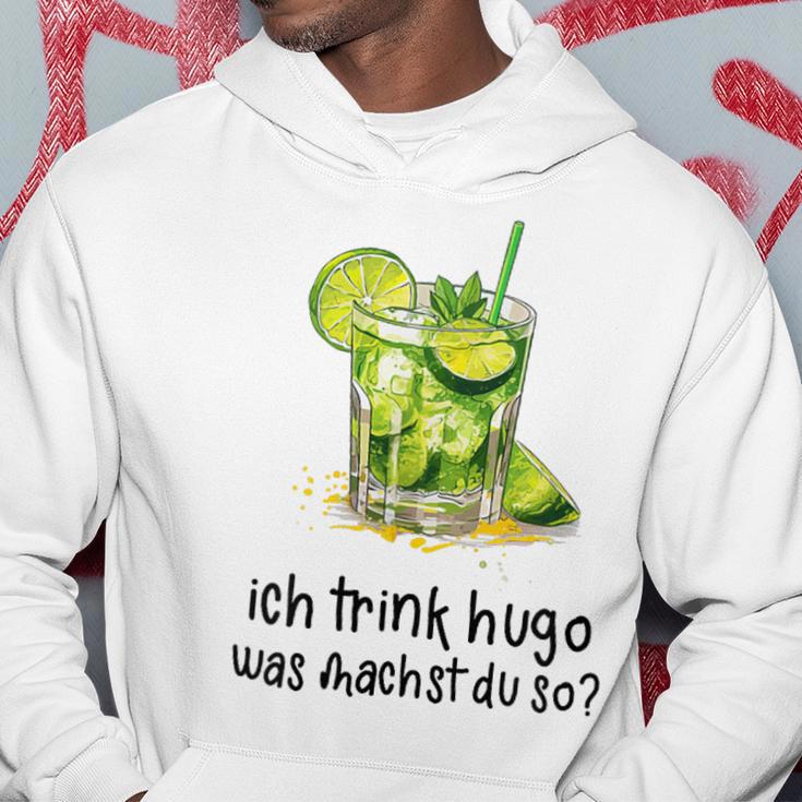 Ich Trink Hugo Was Machst Du So Party Hugo Mädels Kapuzenpullover Lustige Geschenke