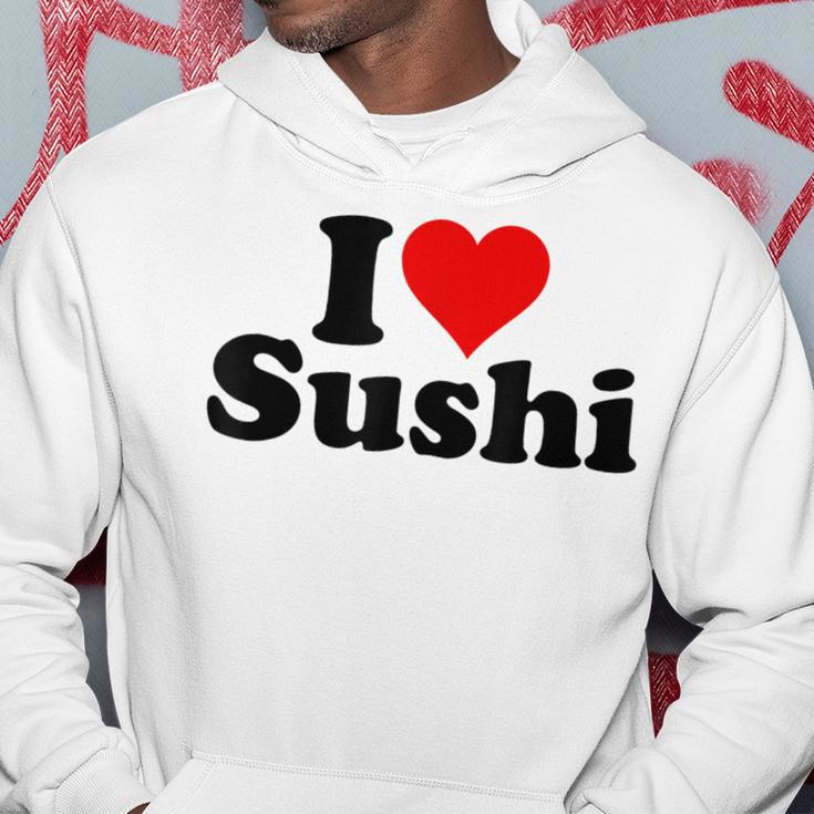 Japanese Food I Love Heart Sushi Kapuzenpullover Lustige Geschenke