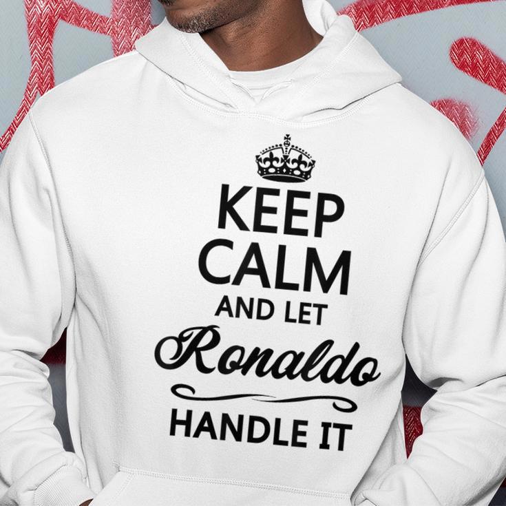 Keep Calm And Let Ronaldo Handle It Name Gray Kapuzenpullover Lustige Geschenke