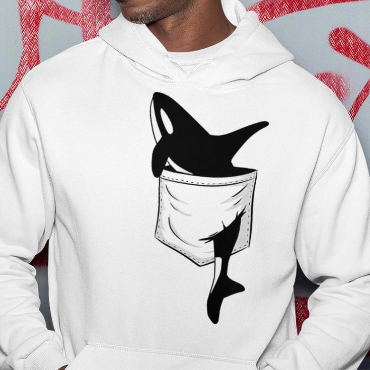 Casual Killer Whale Orca In Your Pocket Blue Kapuzenpullover Lustige Geschenke