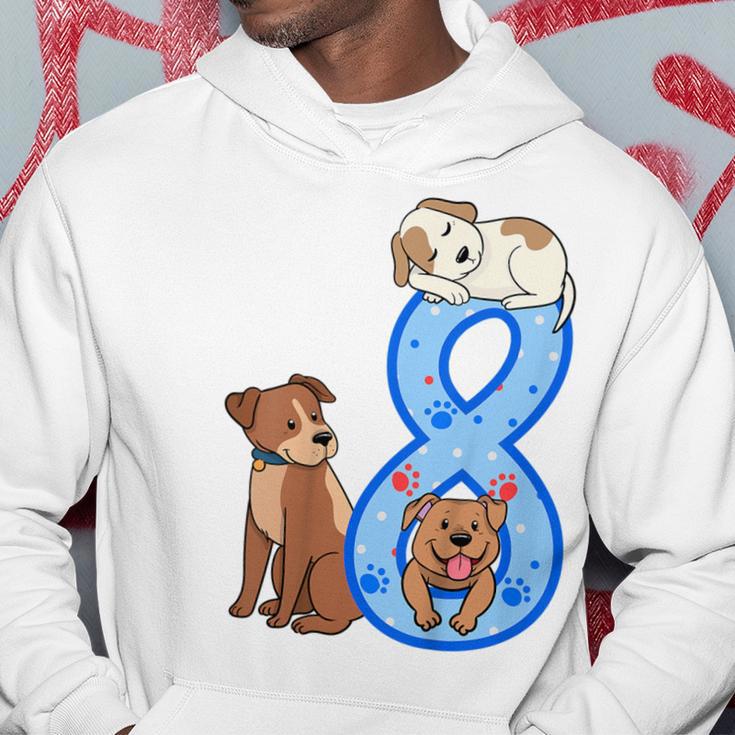 Kinder 8 Geburtstag Junge Hunde Outfit 8 Jahre Alt Welpe Kapuzenpullover Lustige Geschenke