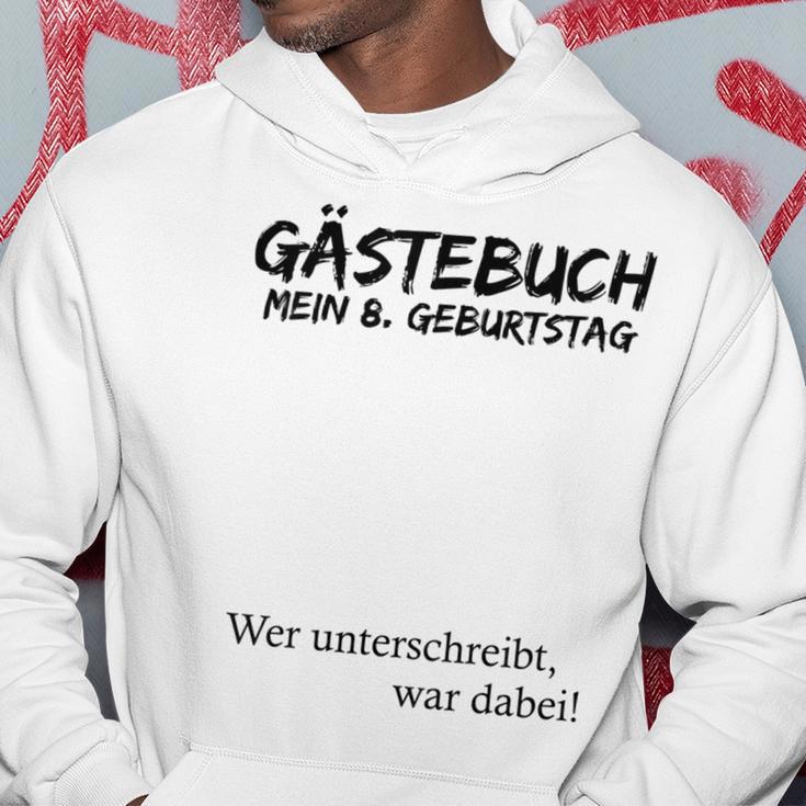 Kinder Mein 8 Geburtstag Und Das Gästebuch Kapuzenpullover Lustige Geschenke