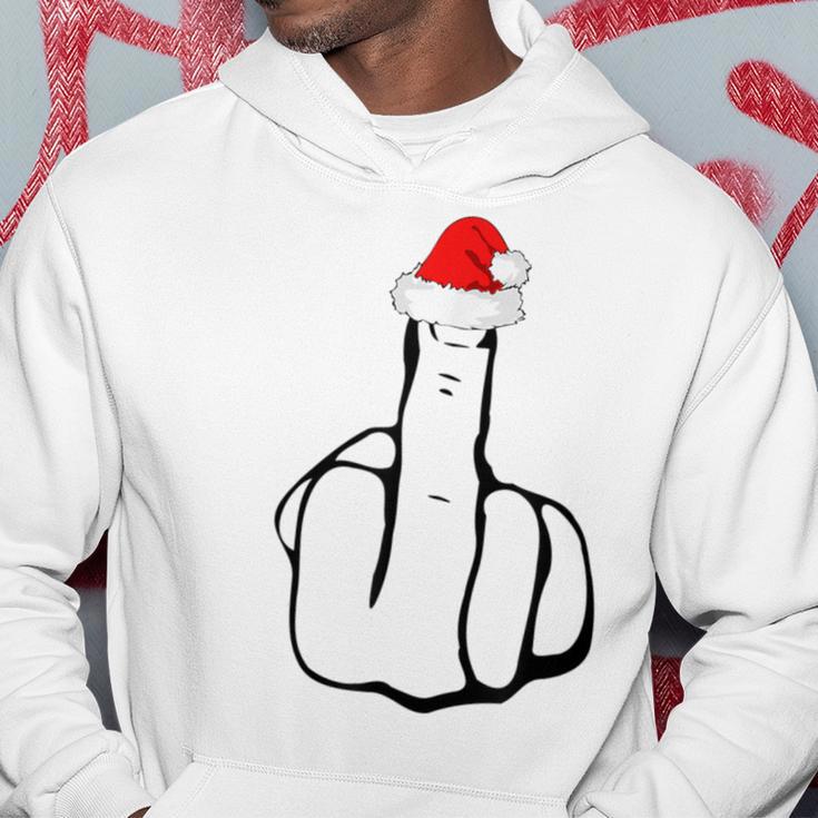 Middle Finger Jolly As Fuck Adult Joke Offensive Christmas Kapuzenpullover Lustige Geschenke