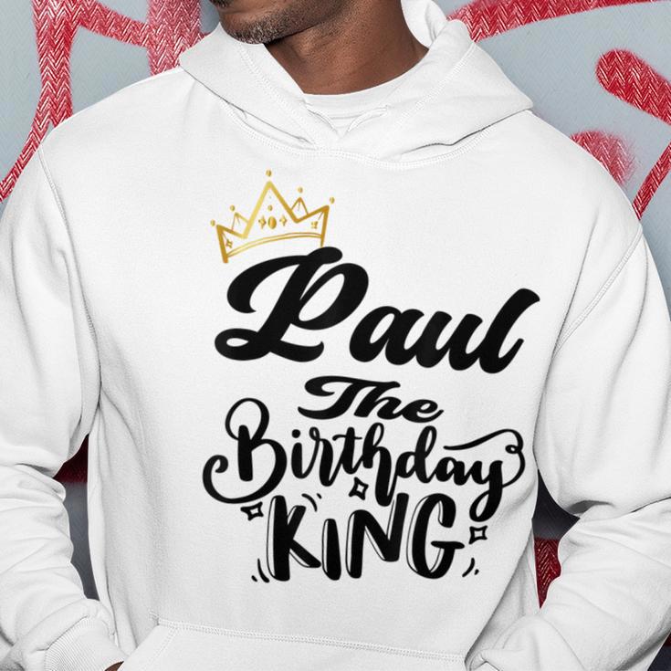 Paul The Birthday King Happy Birthday Boys Nager Gray Kapuzenpullover Lustige Geschenke