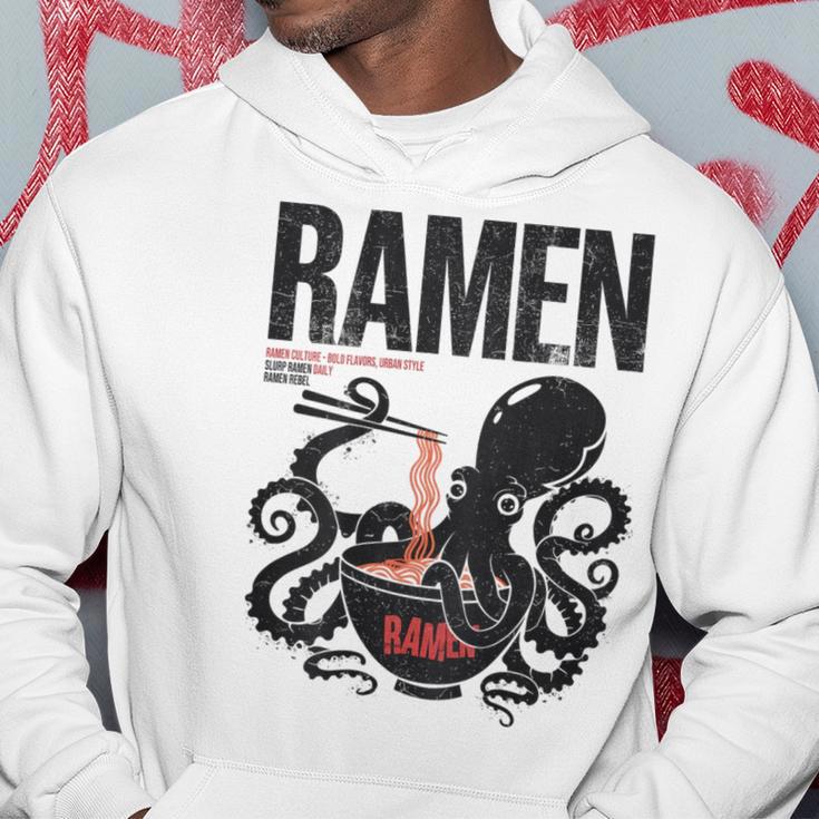 Ramen Anime Manga Kawaii Otaku Fashion Backprint Streetwear Gray Kapuzenpullover Lustige Geschenke