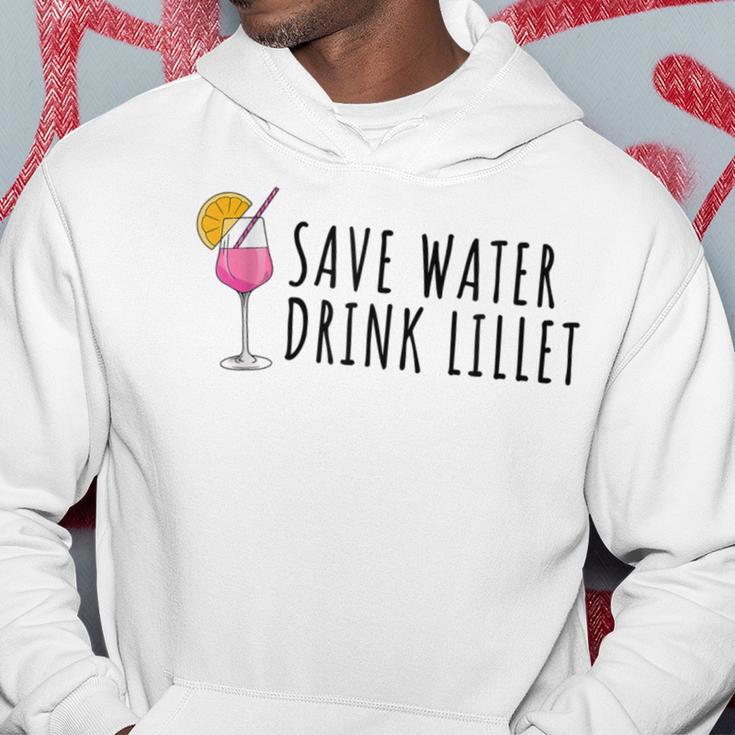 Save Water Drink Lillet Summer Alcohol Lillet S Kapuzenpullover Lustige Geschenke