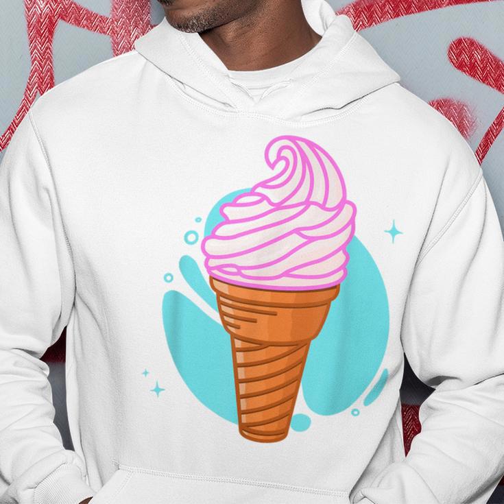 Soft Ice Cream In The Waffle Summer Ice Cream S Kapuzenpullover Lustige Geschenke