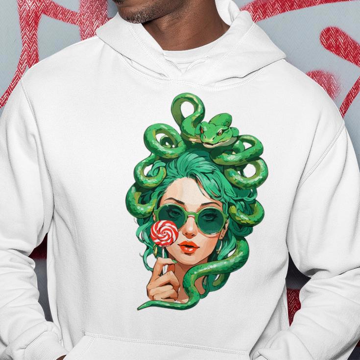 Sunglasses Green Snake Hair Hairstyle Medusa Kapuzenpullover Lustige Geschenke