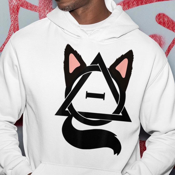 Theta Delta Cat Therian Pride Gray Kapuzenpullover Lustige Geschenke