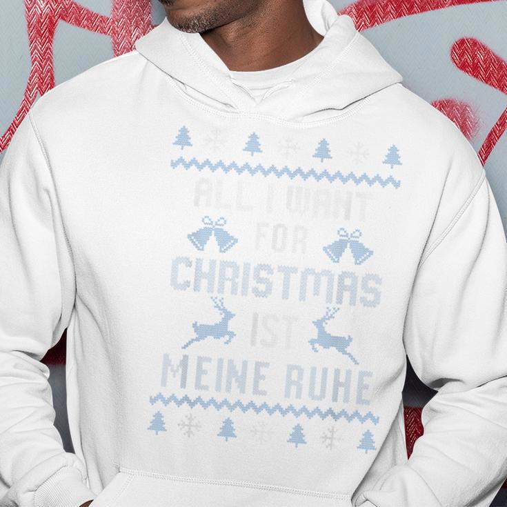 All I Want For Christmas Ist My Rest Blue Kapuzenpullover Lustige Geschenke