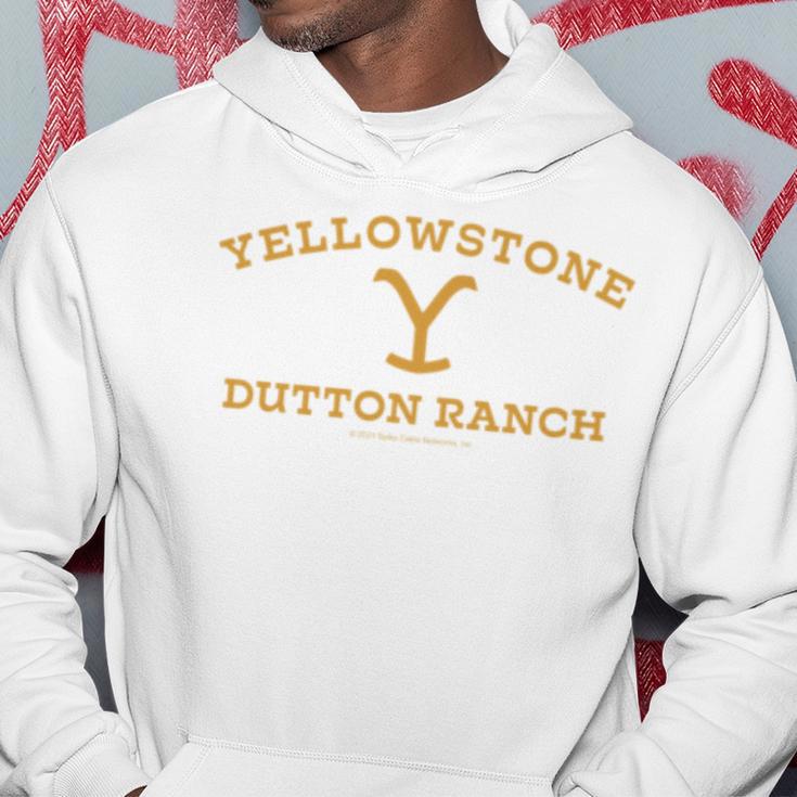 Yellowstone Dutton Ranch Gold Pocket Logo Long-Sleeved S Kapuzenpullover Lustige Geschenke