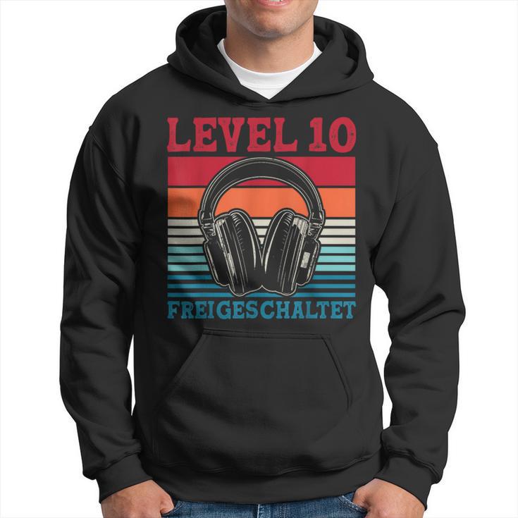 10Th Birthday Boysideo Gamer Level 10 Unlocked Boys Kapuzenpullover