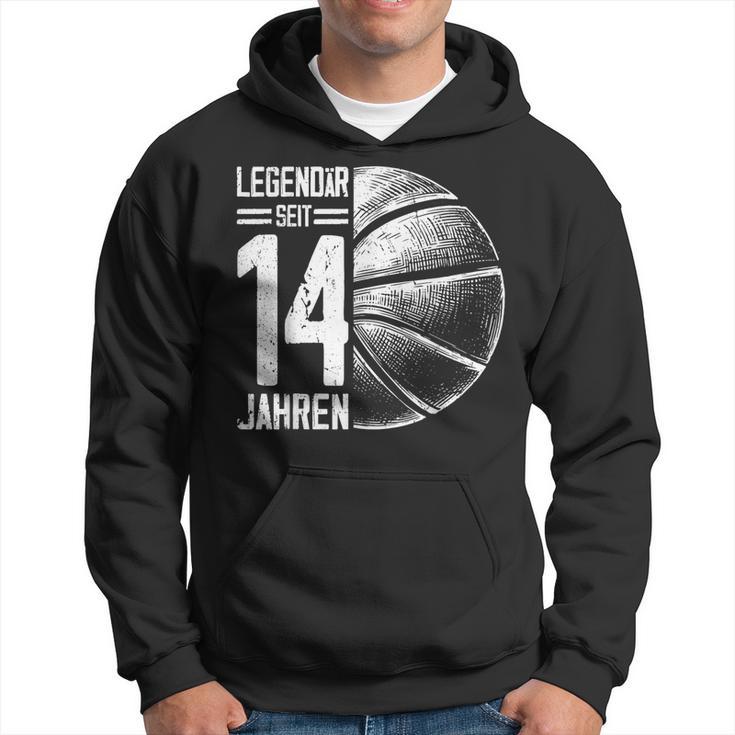 14Th Birthday Retro Basketball Player 14 Years Boy Boys Kapuzenpullover