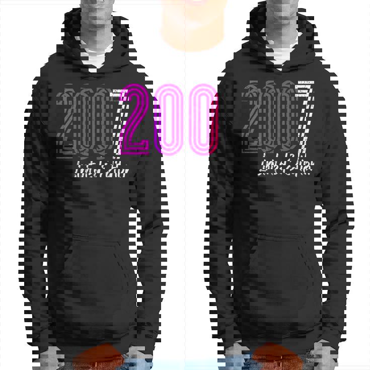 18 Años Chica Chico 2007 Cumpleaños 18 Edition Limitada 2007 Sudadera