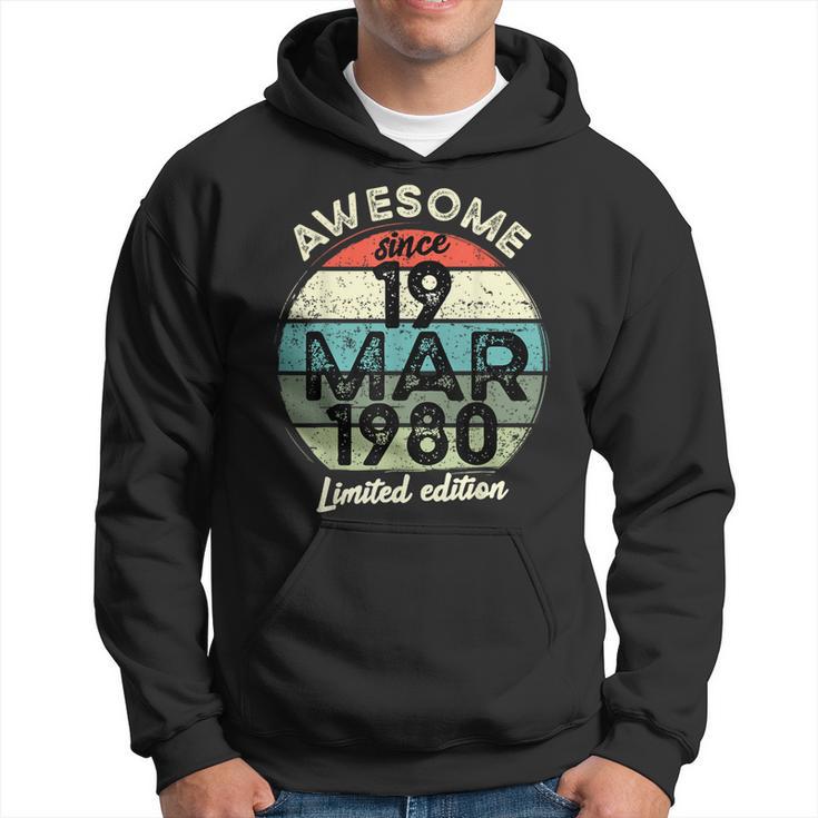 Sweat à Capuche 45 Ans Homme Femme 1980 - Cadeau Anniversaire Édition Limitée Vintage