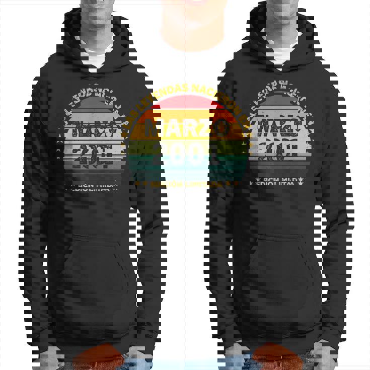 24 Años Cumpleañosintage Nacido En Marzo 2001 Sudadera