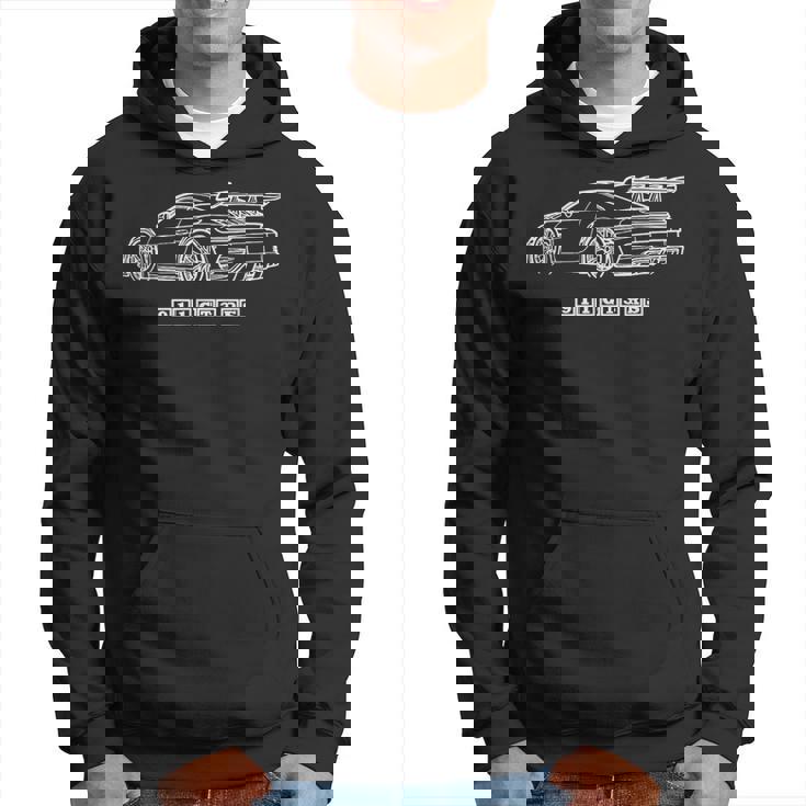 911 Gt3 Rs Silhouette Meme Coin Coche De Carreras Sudadera