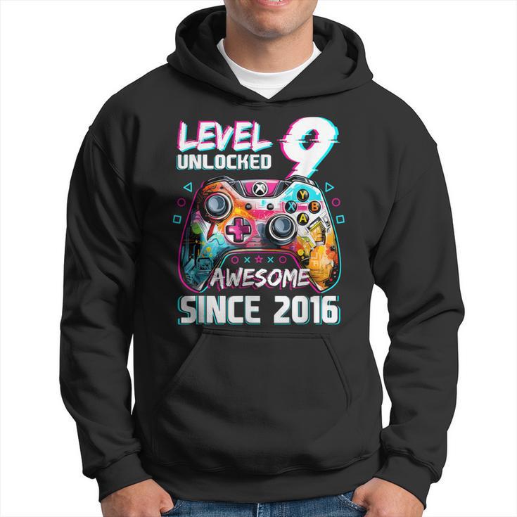 9Th Birthdayideo Game Level 9 Unlockedideo Player Boys Kapuzenpullover