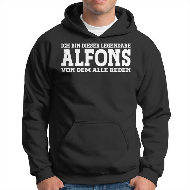 Alfons First Name Name Saying Alfons Kapuzenpullover