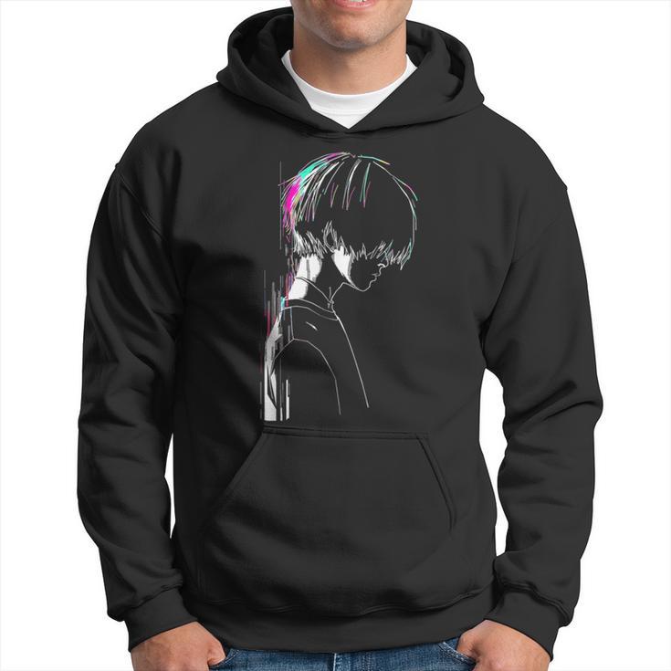 Anime Manga Motif Pixel Illustration Anime Kapuzenpullover