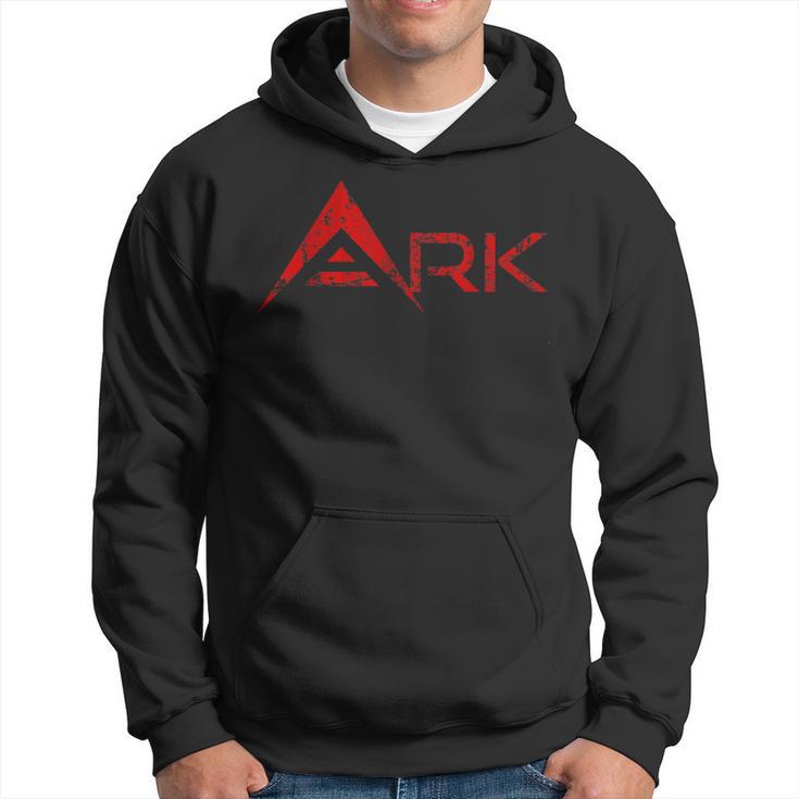 Ark Kryptocurrency -Intage & Distressed Logo Kapuzenpullover