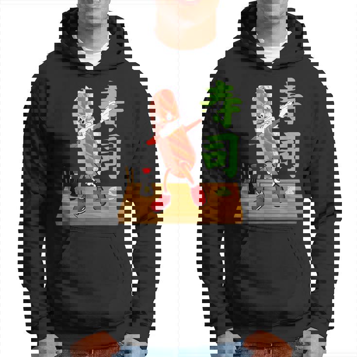 Bailando Sushi Lindo Divertido Dibujos Animados Sushi Sudadera
