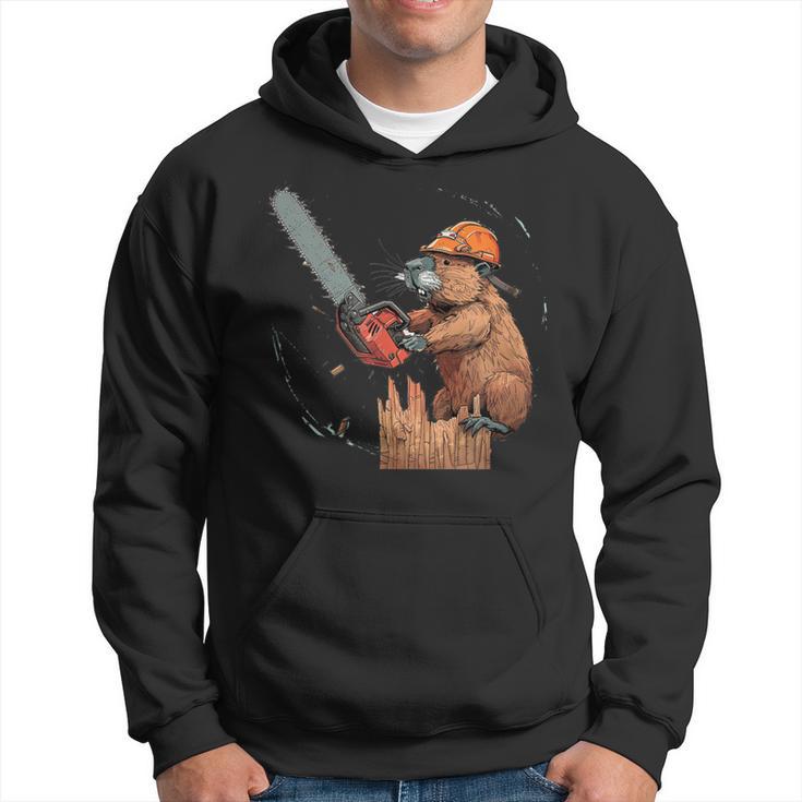 Beaver Lumberjack Chainsaw Kapuzenpullover