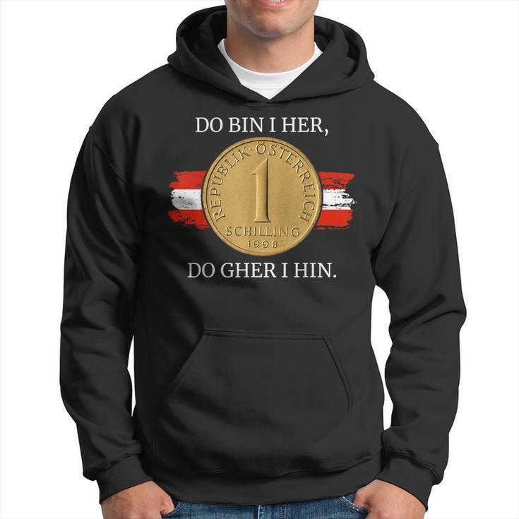 Do Bin I Her Austria Schilling Austrian Flag Kapuzenpullover