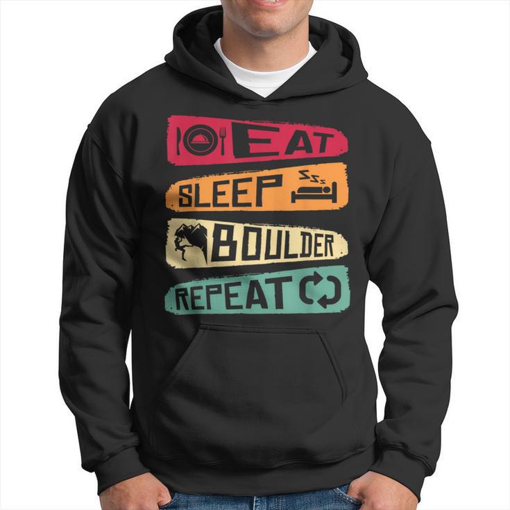 Bouldern Climbing Eat Sleep Boulder Repeat Boulderer Kapuzenpullover