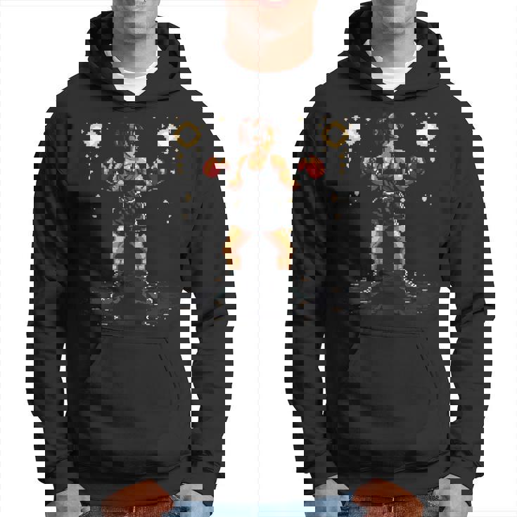 Boxeo Chica Pixel Gráfico Sudadera