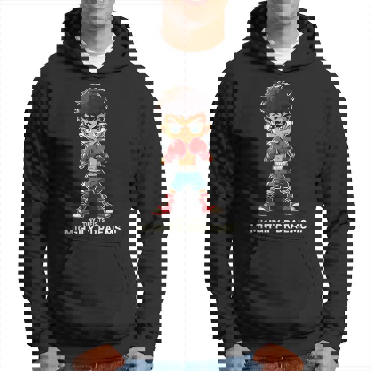 Boxeo Para Niños Tiny Fists Mighty Dreams Sin Mangas Sudadera