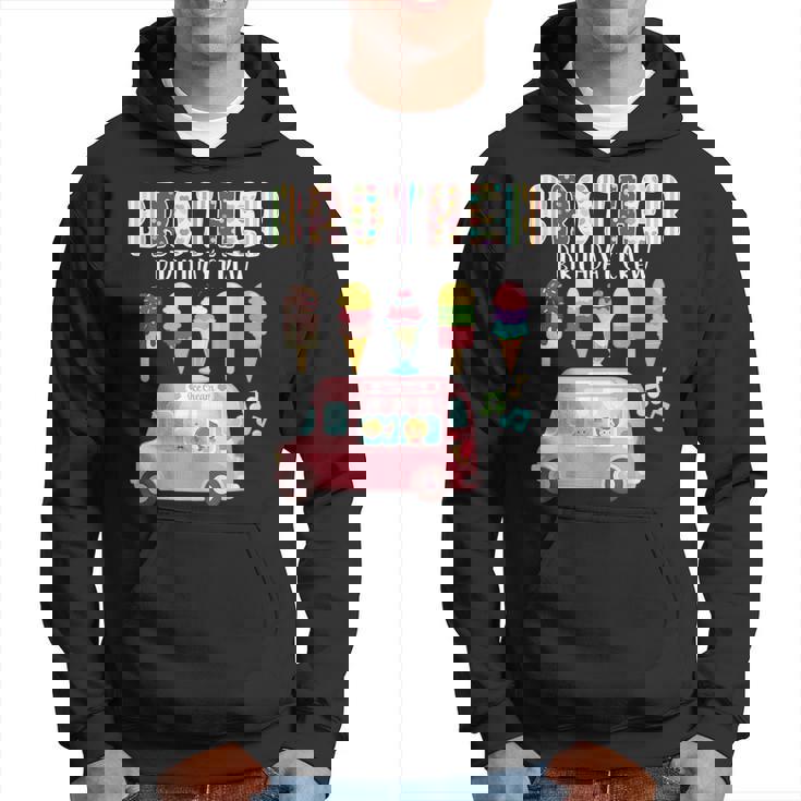 Brother Birthday Crew Ice Cream Truck Bday Ice Cream Party Sudadera