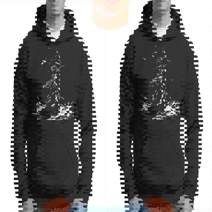 Bruja Con Escoba En El Fuego Hechizo Brujas Magia Culto A La Bruja Sudadera
