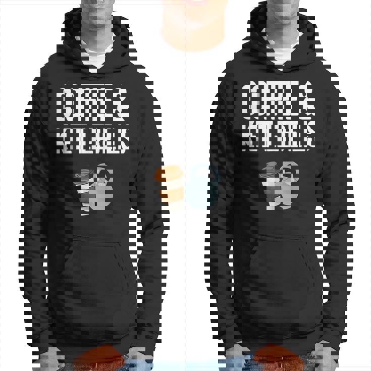 Café Y Pesas Rusas Gimnasio Fitness Entrenamiento Kettlebell Sudadera