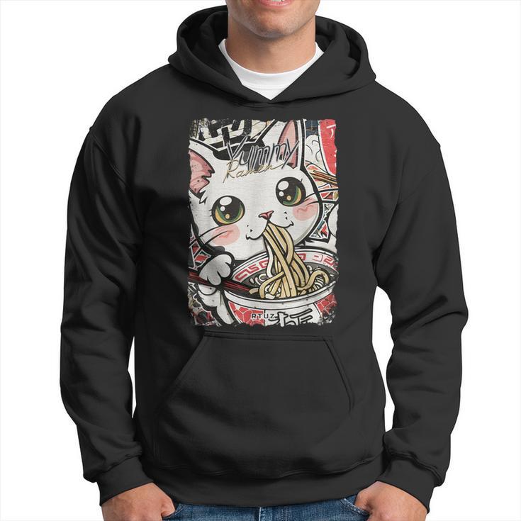 Cat Ramen Noodle Japanese Anime Manga Ramen Kawaii Cat Kapuzenpullover