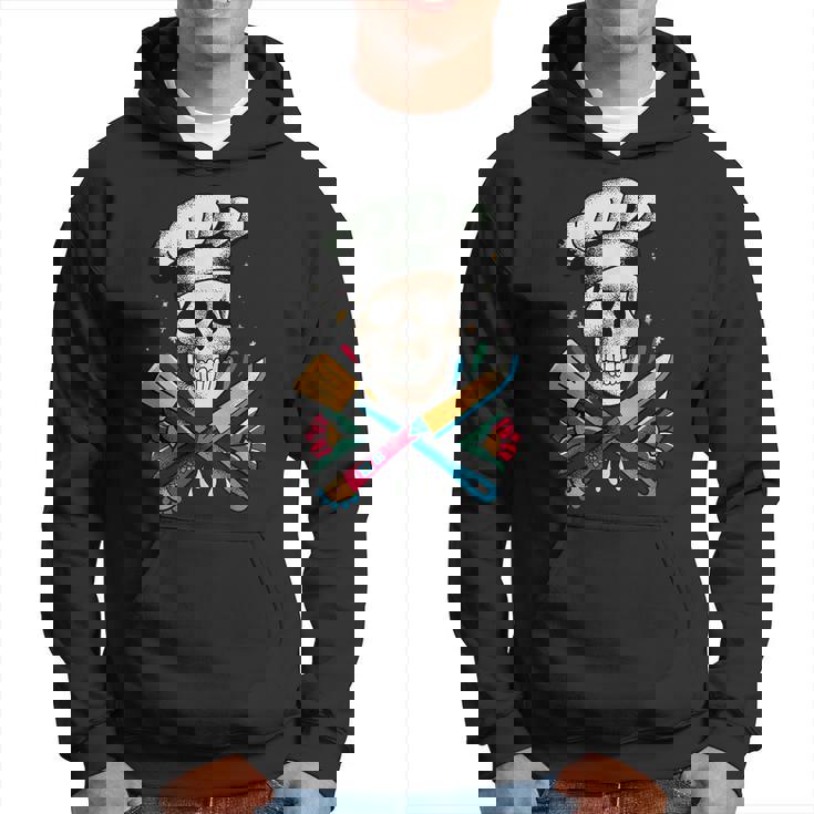 Chef Calavera Cráneo De Cocinero Cráneo De Chef Sudadera