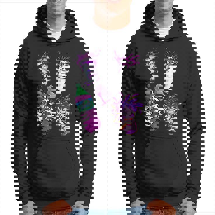Chemises Lean Drank Dirty Double Cup Lean Line Smoke Sweat à capuche