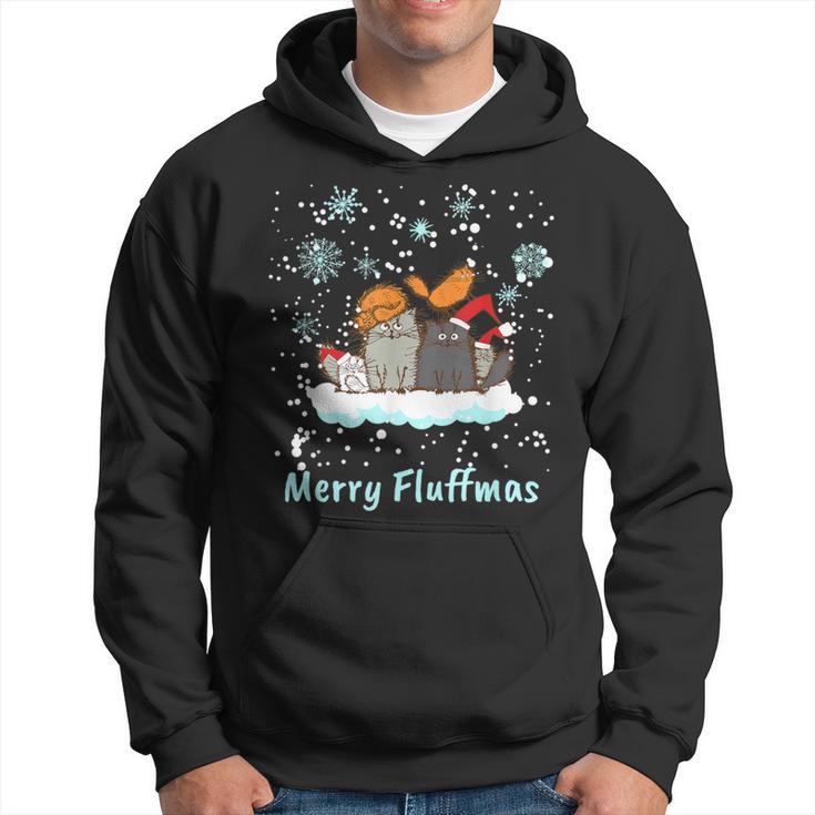 Christmas I Merry Fluffmas I Christmas Cats Cat Kapuzenpullover