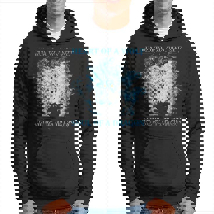 Coeur De Loup Âme D'un Dragon Dragon Cool Loup Guerrier Sweat à capuche