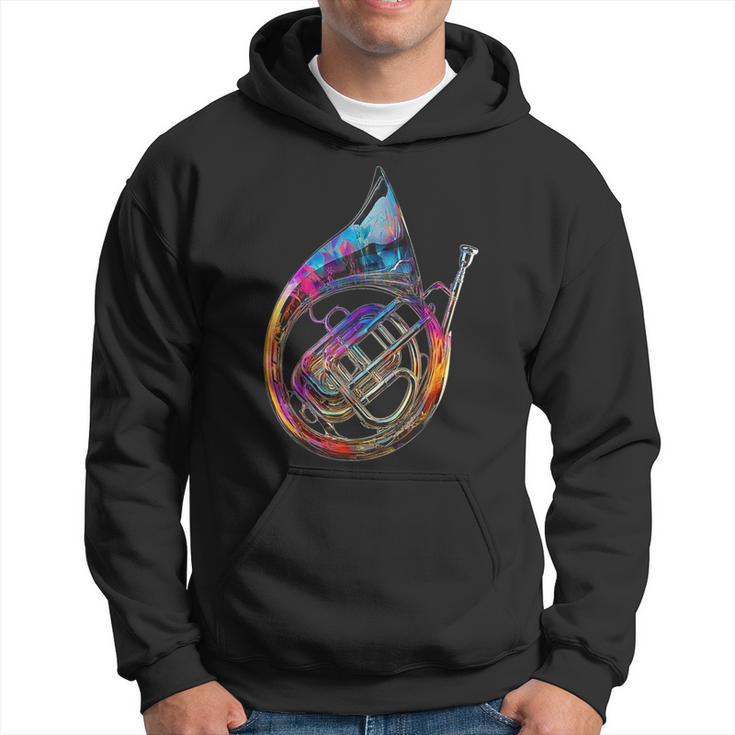 Cor Français Instrument De Musique Illustration Graphique Cor Français Sweat à capuche