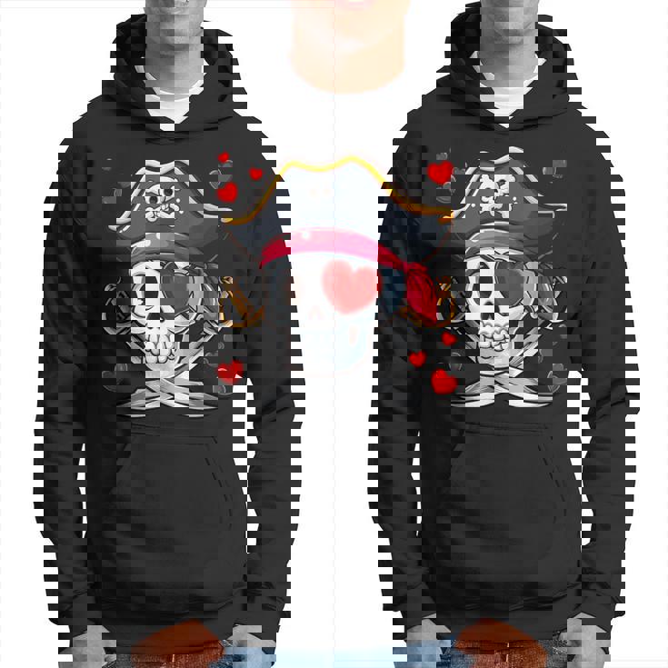 Corazones De Sanalentín Con Forma De Calavera De Pirata Lindos Corazones Familiares Y Niños Pequeños Sudadera