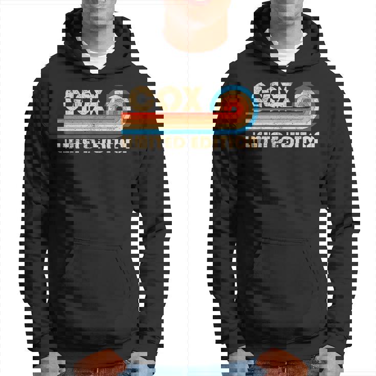 Cox Surname Retrointage 80S 90S Birthday Reunion Sweat à capuche