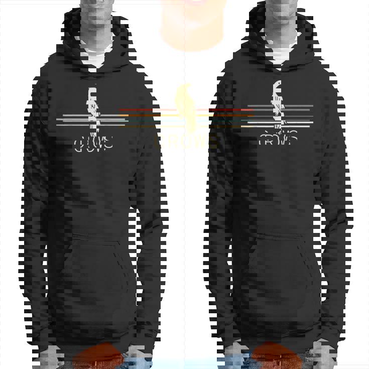 Cuervos Retro Hombres Cuervos Cuervo Negro Pájaro Cuervo Para Hombres Sudadera