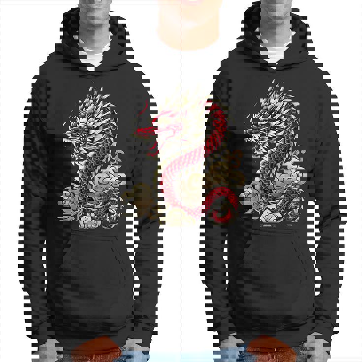 Culture Japonaise Dragon Asiatique Sweat à capuche